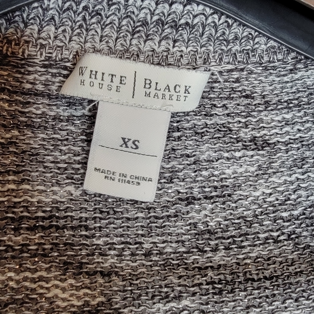 White House Black Market Cardigan With Ruffle Closure - Picture 13 of 15
